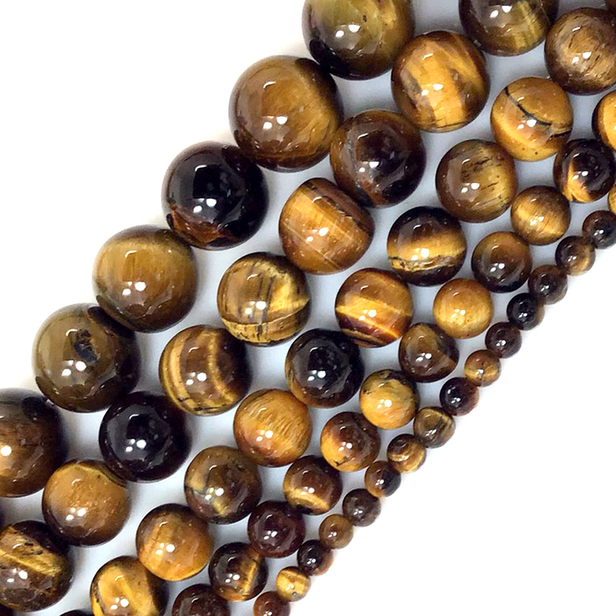 Natural Multi-gem Beads Tiger Eye Amethyst Powder Crystal Green Dongling  Stone Beads Glass Beads Mixed with DIY Jewelry Accessories,Duobao Mixed Wear