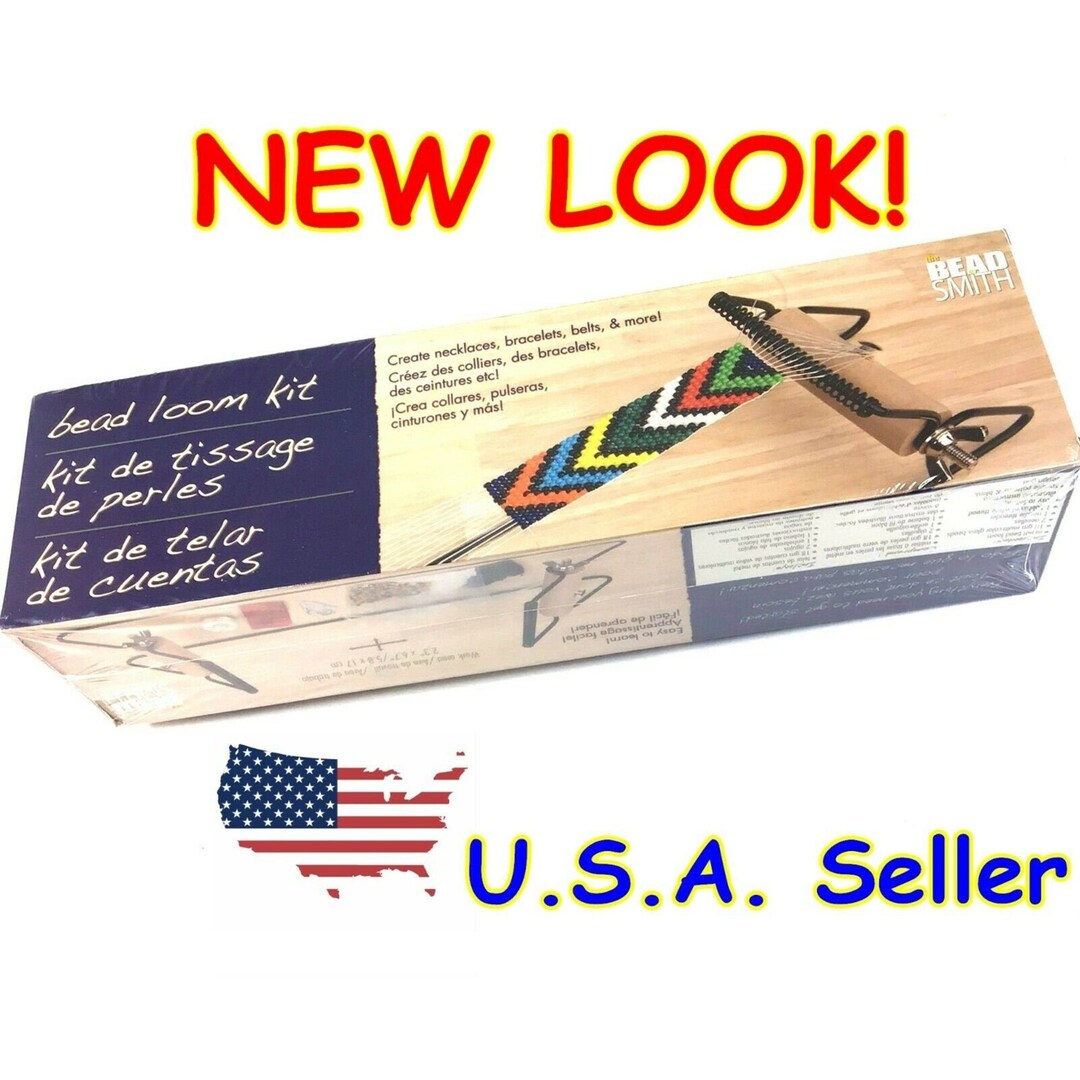 Beadsmith Bead Loom Beginners Kit Beads,needles,thread,patterns