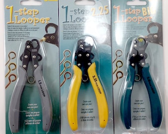 Beadsmith One Step Looper Jewelry Making Tool 1.5mm, 2.25mm, 3mm Essential Jewelry Making Plier Easy & Fast Looping for Beginners!