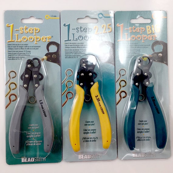 Beadsmith One Step Looper Jewelry Making Tool 1.5mm, 2.25mm, 3mm Essential  Jewelry Making Plier Easy & Fast Looping for Beginners 