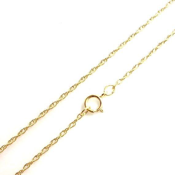 Italian Gold Rope Chain - 13 For Sale on