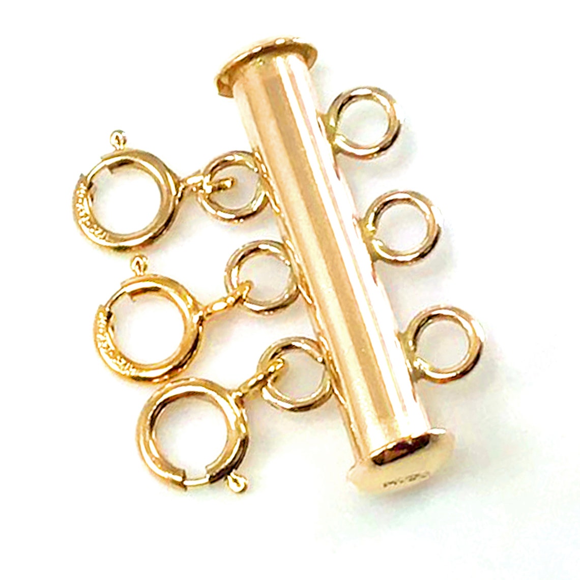 14K Gold Filled Bar Clasp Gold Layered Necklace Clasp Etsy