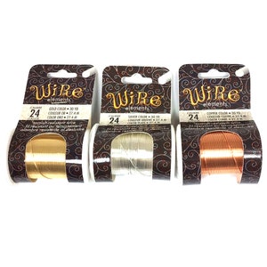24ga Beadsmith Wire Jewelry LACQUERED Tarnish Resistant Craft Wire 24gauge 30yard Gold Silver Copper Beading Wire Making Wire Jewelry Making