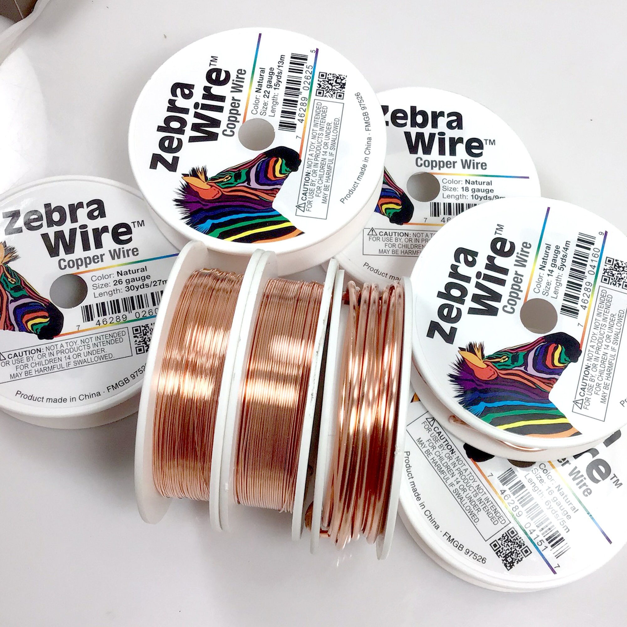 Zebra Copper Beading Wire, Jewelry Making Wire (12-28 Gauge) - Etsy