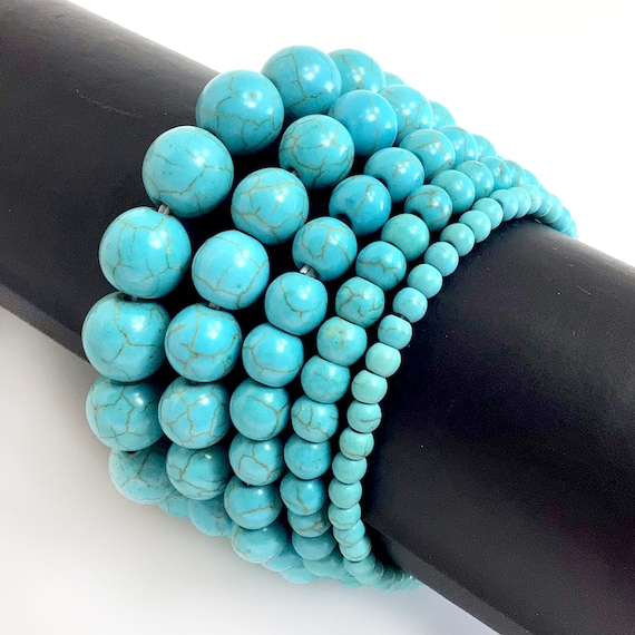 Handmade Natural Healing 4mm 6mm 8mm Gemstone Round Beads Stretch Bracelet