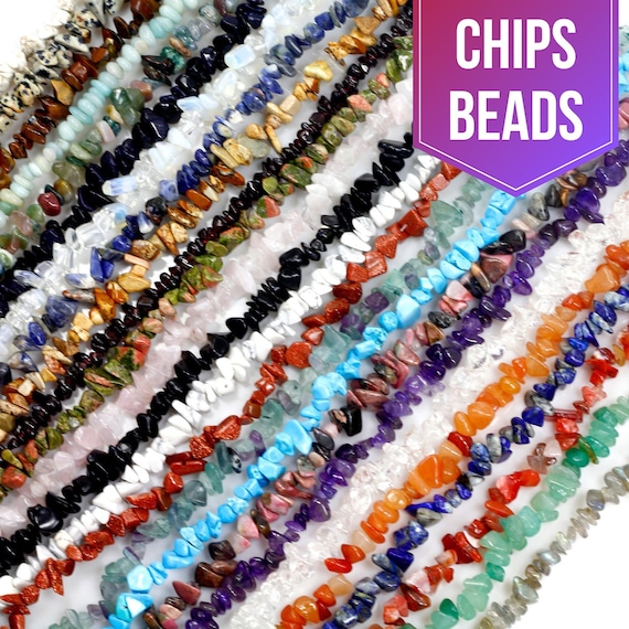 Natural Gemstone Chip Bead Assorted Stone 32 Strand High Quality