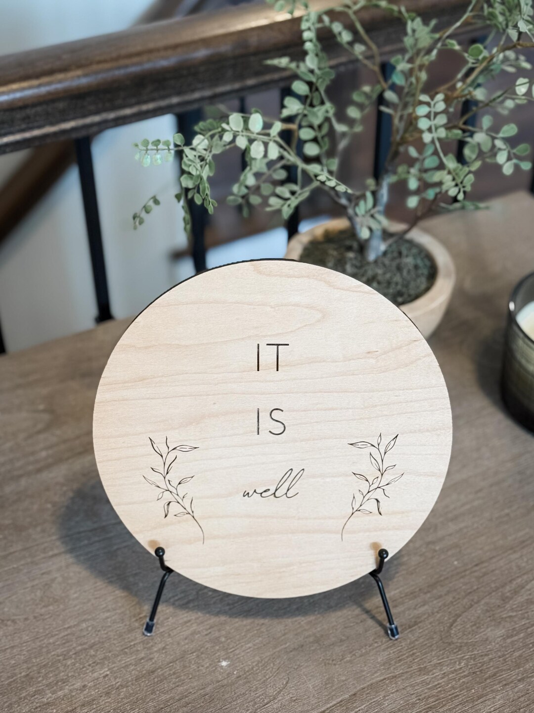 It is Well 9-inch Round Sign - Etsy