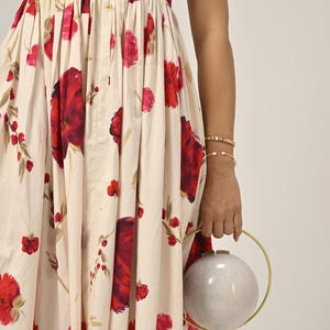 5.5&quot; Resin Clutch Bag With Circle Handle