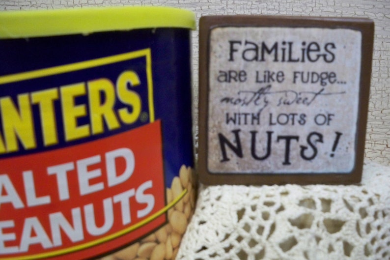 Family Sign Families Are Fudge Wooden Sign Comical - Etsy