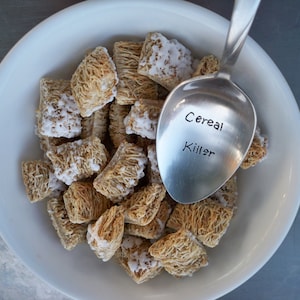 Cereal Killer,  personalized spoon,  Custom spoon, Ice Cream spoon, Gift Spoon, gag gifts