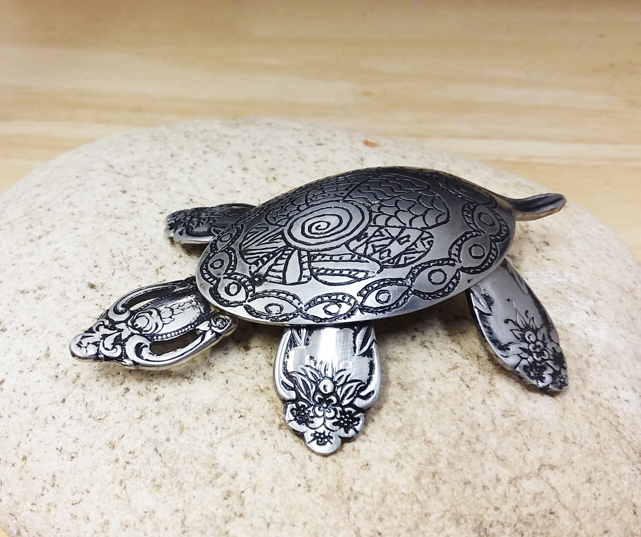 Sea Turtle Silverware Sculpture agrohort.ipb.ac.id