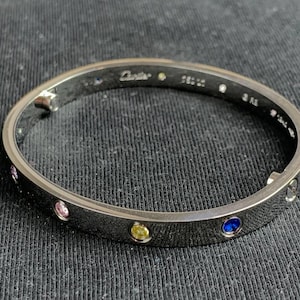 Cartier White Gold Bangle Bracelet