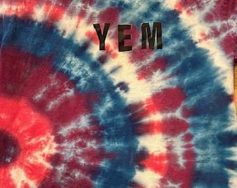 Hand-Dyed Phish Inspired Tie Dye Shirt - YEM Donut RIPPLE - Size S