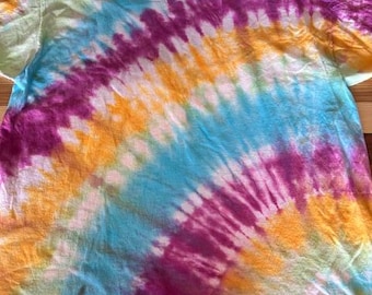 Hand-Dyed Tie Dye Shirt - RAYS - Size XL