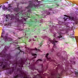 Hand-Dyed Tie Dye Ice Dye Shirt - HAZE - Size XL