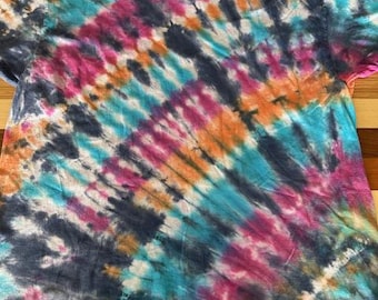 Hand-Dyed Tie Dye Shirt - RAYS - Size XL