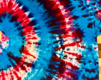 Hand-Dyed Shark Week Inspired Tie Dye Shirt - RIPPLE - Size 3XL