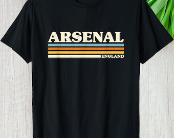 Retro Arsenal Shirt, Soccer England Custom Gift Sports Fans Graphic Tee, Personalized Vintage Style Football Soccer Fans Unisex T-Shirt