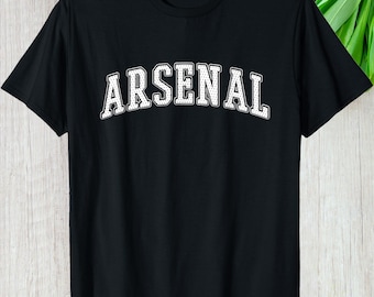 Arsenal Varsity Letters Shirt, England North London Custom Gift Sports Graphic Tee, Personalized Vintage Retro Style Fans Unisex T-Shirt