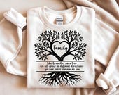 Heart Branch Family Tree SVG Bundle | Family Reunion Shirt & Wall Art Design | Cricut PNG Files