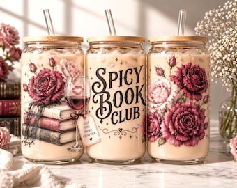 Des femmes moralement grises peuvent emballer du verre PNG | Papier d'emballage Libbey 16 oz | Design de gobelet de lecture Booktok | Cadeau romance noire