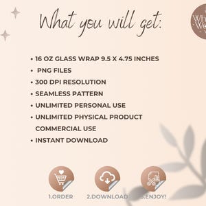 What you will get: 16 oz glass wrap, PNG files, instant download, commercial use.
