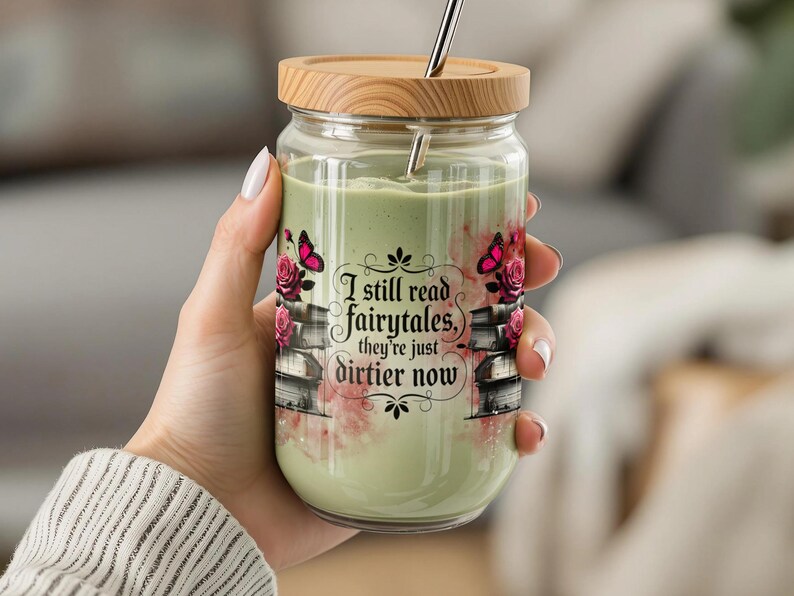 Enchanted Forest Scented Candle, Fairytales Quote, Floral Decor, Hand-Poured Soy Wax, Gift Idea