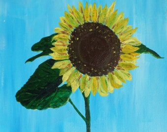 The Sunflower, an original Acrylic painting by John Cowan.