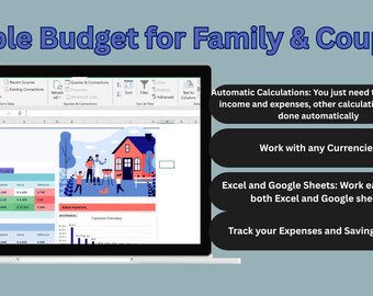 Haushaltsplaner Familie Monatsbudget Excel Blatt Google Sheets Monatliche Budget Tracker Paar Haushaltsplaner Ausgaben TrackerSchulden Tracker