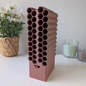 Rangement feutres coloriage mystère – Organisateur vertical 20 emplacements, repères interchangeables
