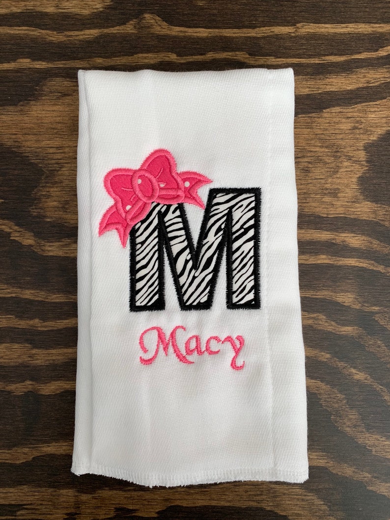 Personalized Custom Embroidered Burp Cloths Custom burp Etsy