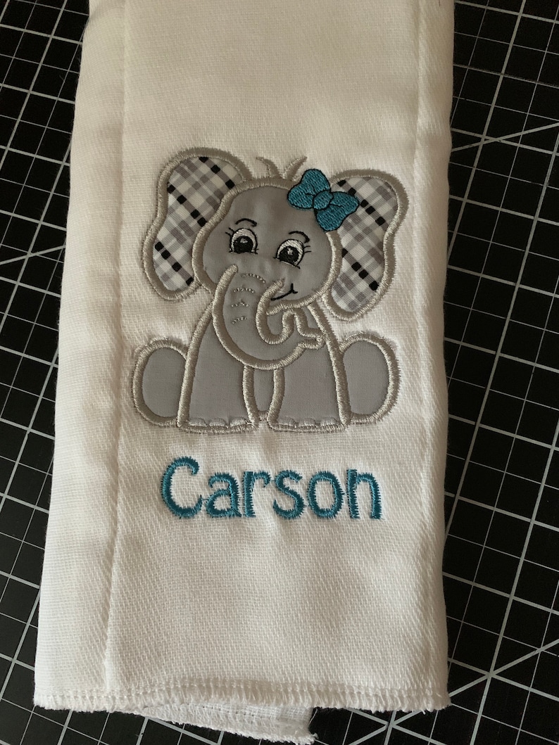 Personalized Custom Embroidered Burp Cloths Custom Burp Etsy