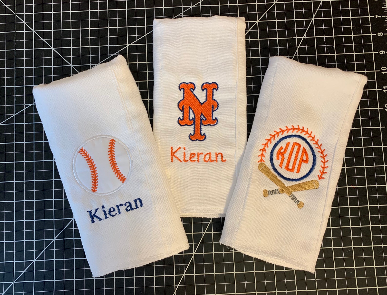 Personalized Custom Embroidered Burp Cloths Custom Burp Etsy