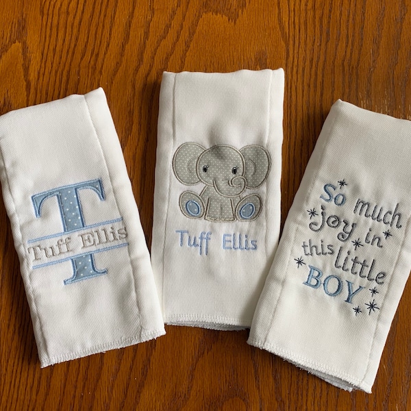 Custom Burp Cloth Etsy