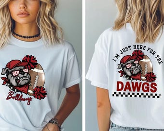 Bulldog Football PNG | Game Day Mascot, Cheer Mom (Digital Download)