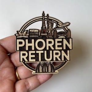 Phoren Return Souvenir Fridge Magnet – Wooden Travel Montage of Global Landmarks, A World Tour for Your Refrigerator, Minus the Jet Lag