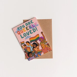 Personalized Queer Greeting Card, LGBT Greeting Card, Cute & Fun Card with Envelope, Custom Queer Greeting Card, LGBTIQ+ Pride Month Card
