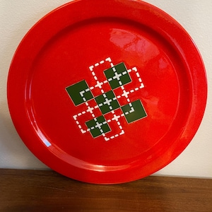 Waechtersbach West Germany Red Christmas Plate