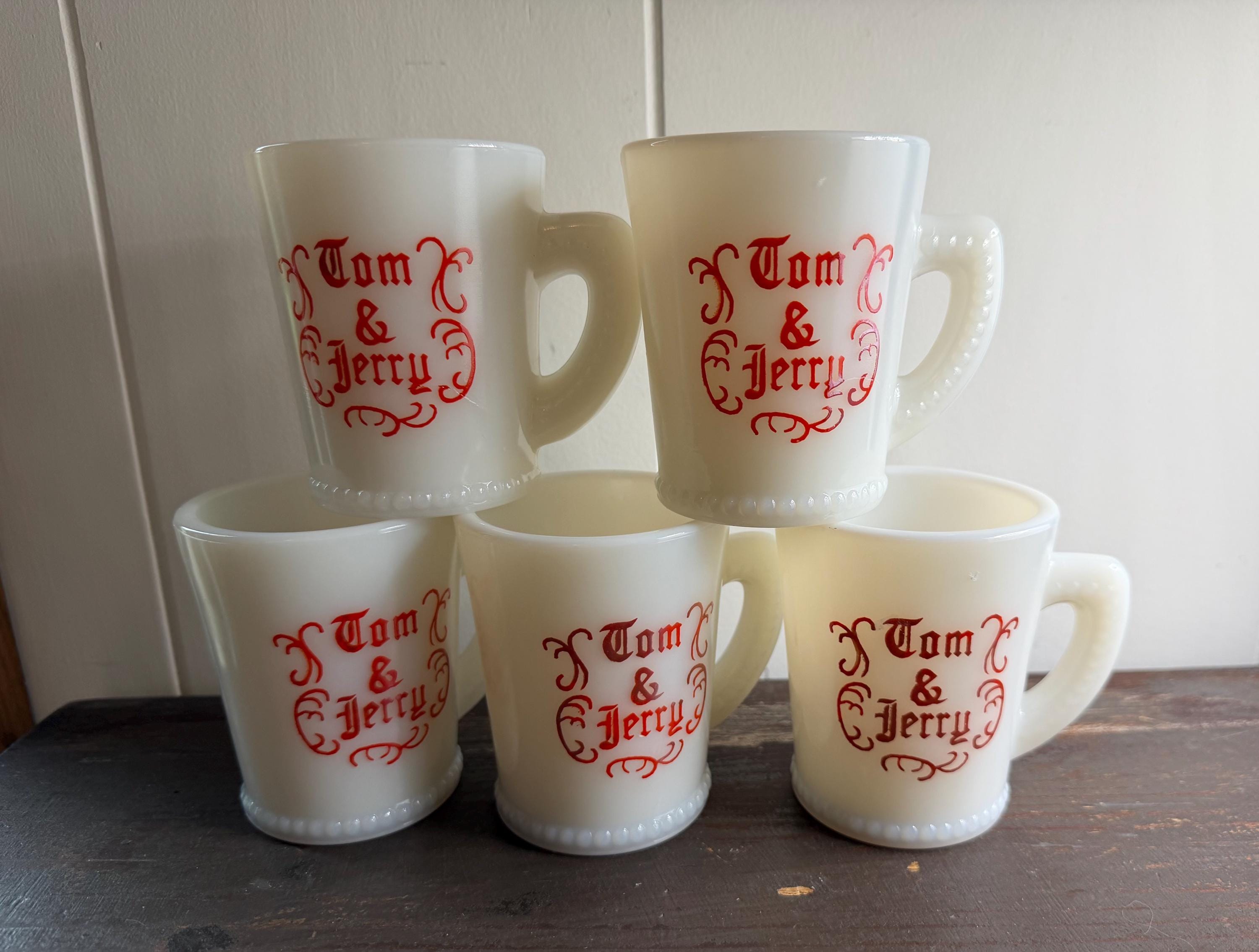 Fire King Egg Nog Set - Etsy
