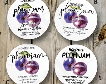 Spread The Love Jam Stickers - Round Wedding Jam Jar Labels For DIY Preserves & Favors