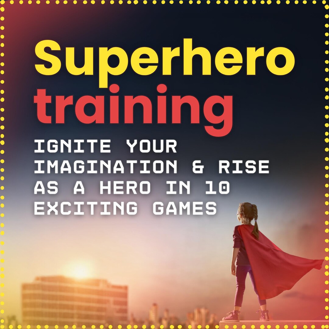 Superhero Learning Superhero Training for Kids. Printable Mission Game Pack. Birthday ...