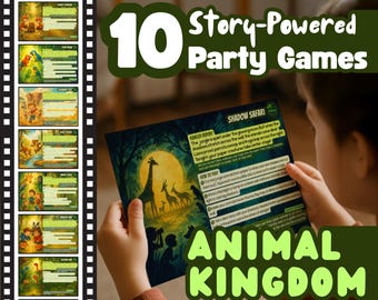 Jungle Birthday Party Games: Animal Kingdom Adventure Missions (PDF Download)