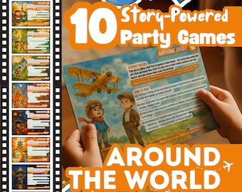 Around the World Birthday Party Games: 10 Printable Travel Missions (PDF)
