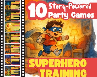 Superhero Birthday Party Games: Active, Story-Driven Missions (PDF Download)