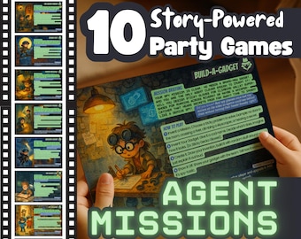 Spy Birthday Party Games: Printable Secret Agent Missions (PDF)