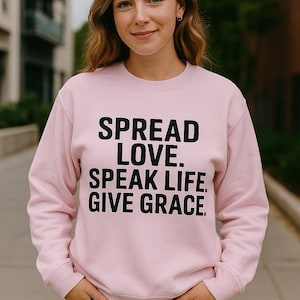 Faith Based Sweatshirt, Religious Apparel, Christian Crewneck, Inspirational Jumper, Unisex Gift, Cozy Religious Clothing, Spiritual Outfit