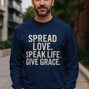 Faith Based Sweatshirt, Religious Apparel, Christian Crewneck, Inspirational Jumper, Unisex Gift, Cozy Religious Clothing, Spiritual Outfit