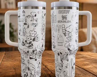 Snoopy 40 Unzen Stanley Style Cartoon Reisebecher