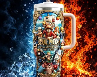 Personalized One Piece 40oz Stanley Style Anime Tumbler