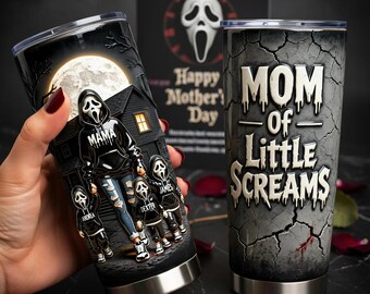 Scary Villain Personalized 40oz Tumbler Horror Gift For Mom
